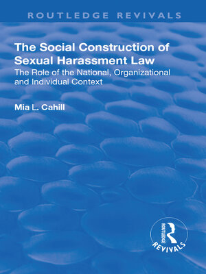 cover image of The Social Construction of Sexual Harassment Law
